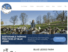 Tablet Screenshot of blueledgefarm.com
